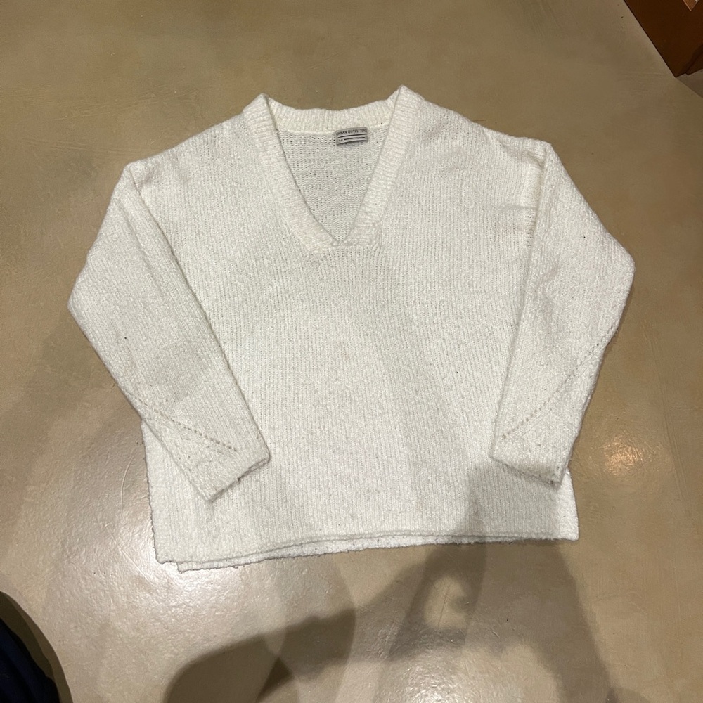 Urban Outfitters Cream V-Neck Sweater